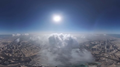空中看迪拜