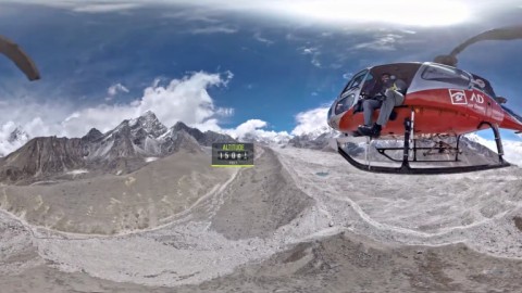 登上直升机-俯瞰珠穆朗玛峰