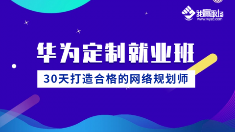 华为定制*班-30天打造合格的网络规划师